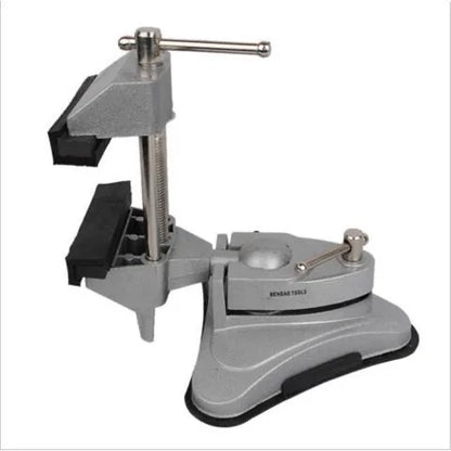 TEBAK Rubber Base Portable Woodworking Aluminum Pivots Multi-Angle Vacuum Bench Vise