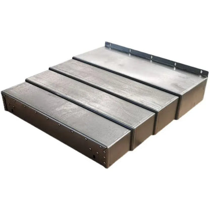 TEBAK Stainless Steel Armoured Accordion Protective CNC Bellow Cover  With Lamellas