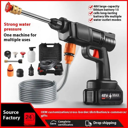 TEBAK Factory High Pressure Portable Cordless Wireless Electric Cleaning Car Pressure Washing Water Spray Gun Car Washer Machine