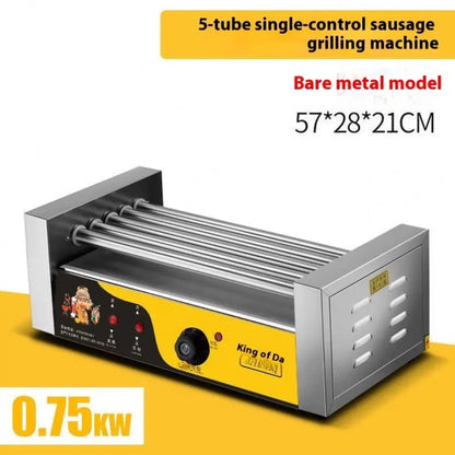 TEBAK Tabletop Grilled Sausage Electric Heating Tube Commercial /Home Sausage Hot Dog Rolling Electric Grill Machine