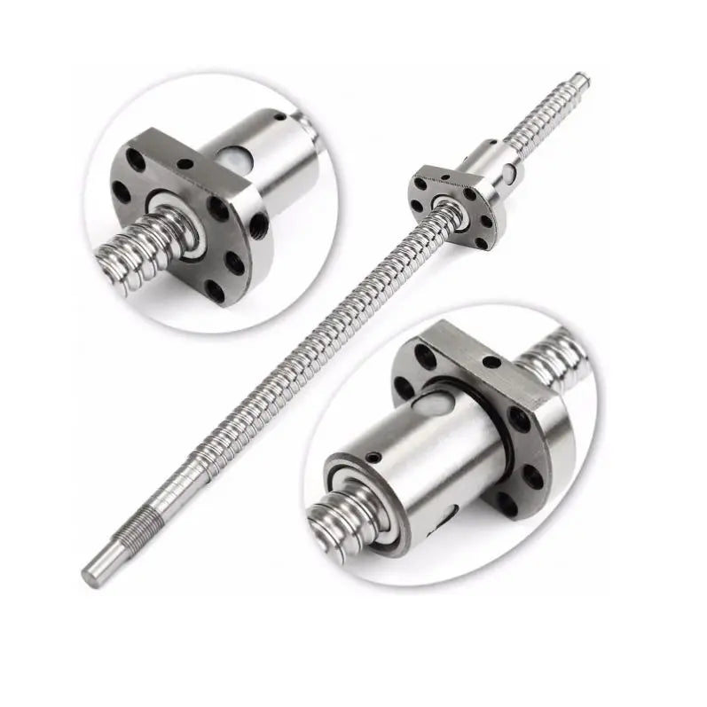 TEBAK D-04 SFU1204 SFU1605 Full Set 32mm Ball Screw CNC Machine Parts Rotating Nut Ballscrews Supports Bearing Blocks BK25 BF25