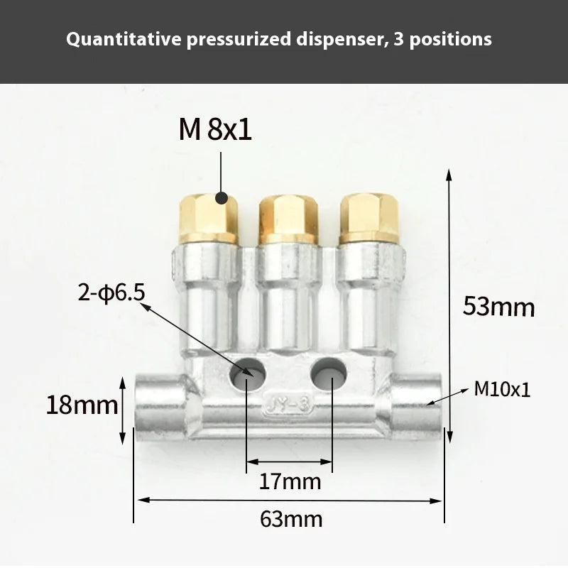 Type Quantified Decompression Thin Oil Distributor Lubrication Fitting Centralized Lubrication System