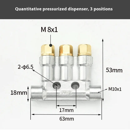 Type Quantified Decompression Thin Oil Distributor Lubrication Fitting Centralized Lubrication System