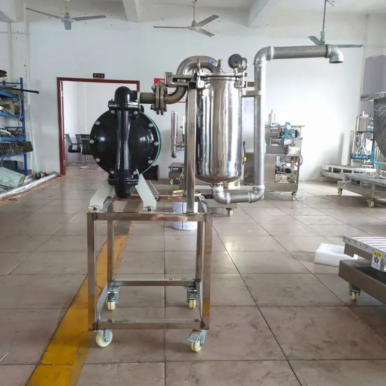 XSH-5 TEBAK High Efficiency Paint Filter Diaphragm Pump Coating Ink Liquid Fertilizer Filtering Machine