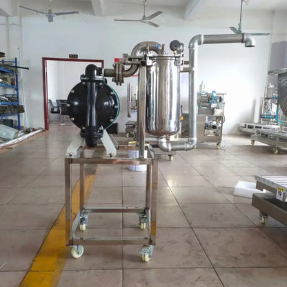 XSH-5 TEBAK High Efficiency Paint Filter Diaphragm Pump Coating Ink Liquid Fertilizer Filtering Machine