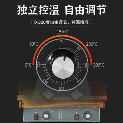 Tebak Professional Electric Double Basin Eighteen-rectangle-grid Oden Hot Pot Food Kanto Cooking