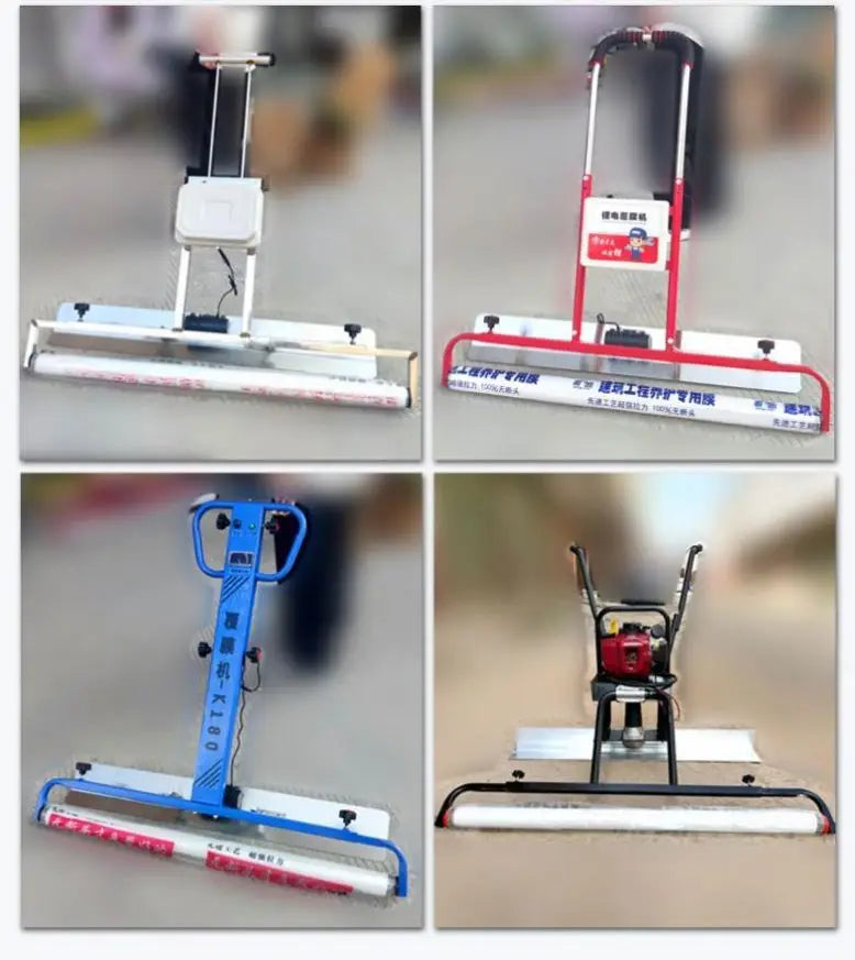 TEBAK Electric Laminating Machine Cement Flooring Vibrating Cover Film Machine to Remove Footprints Vibration Leveling Ruler