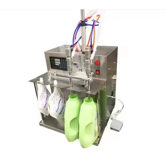 Liquid Filling Machine Cleaner Soap Suction Nozzle Self-Standing Bag Peristaltic Pump Spout Pouch Multi-head Filling Machine