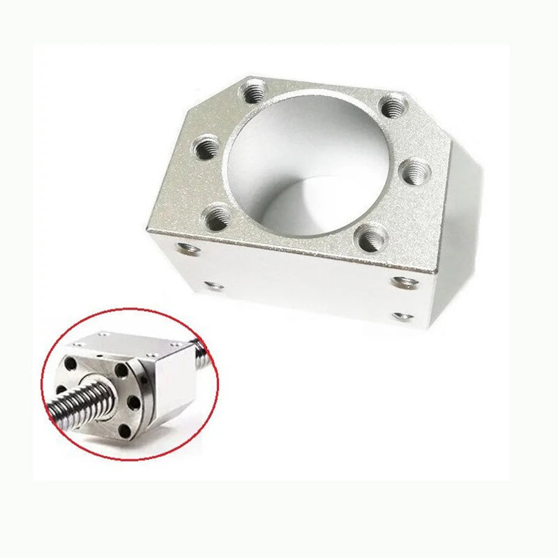 TEBAK D-01 SFU1605 1610 Ball Screw Nut Housing DSG12H 16H 20H 32H 40H Aluminium Alloy Ballscrew Nut Housing Bracket Holder Fit