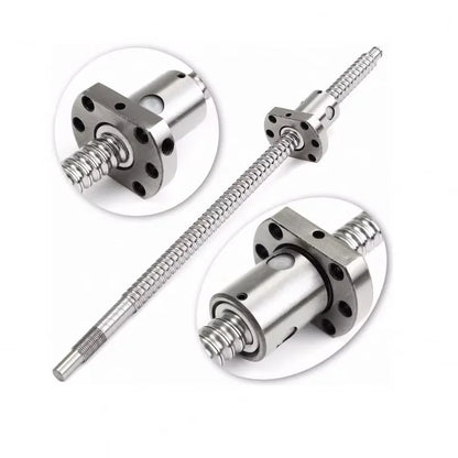 TEBAK D-04 SFU1605 Full Set 32mm Ball Screw CNC Machine Parts Rotating Nut Ballscrews Supports Bearing Blocks BK25 BF25