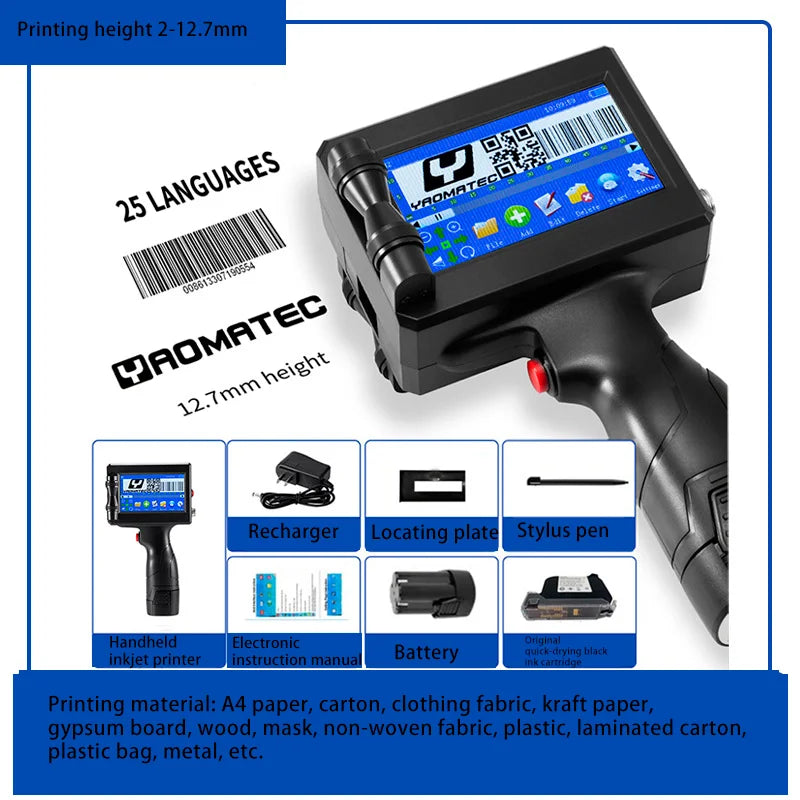 TEBAK SY-1788 Hand Held Inkjet Inkjet Printer Handheld Ink Cartridge Inkjet Printer