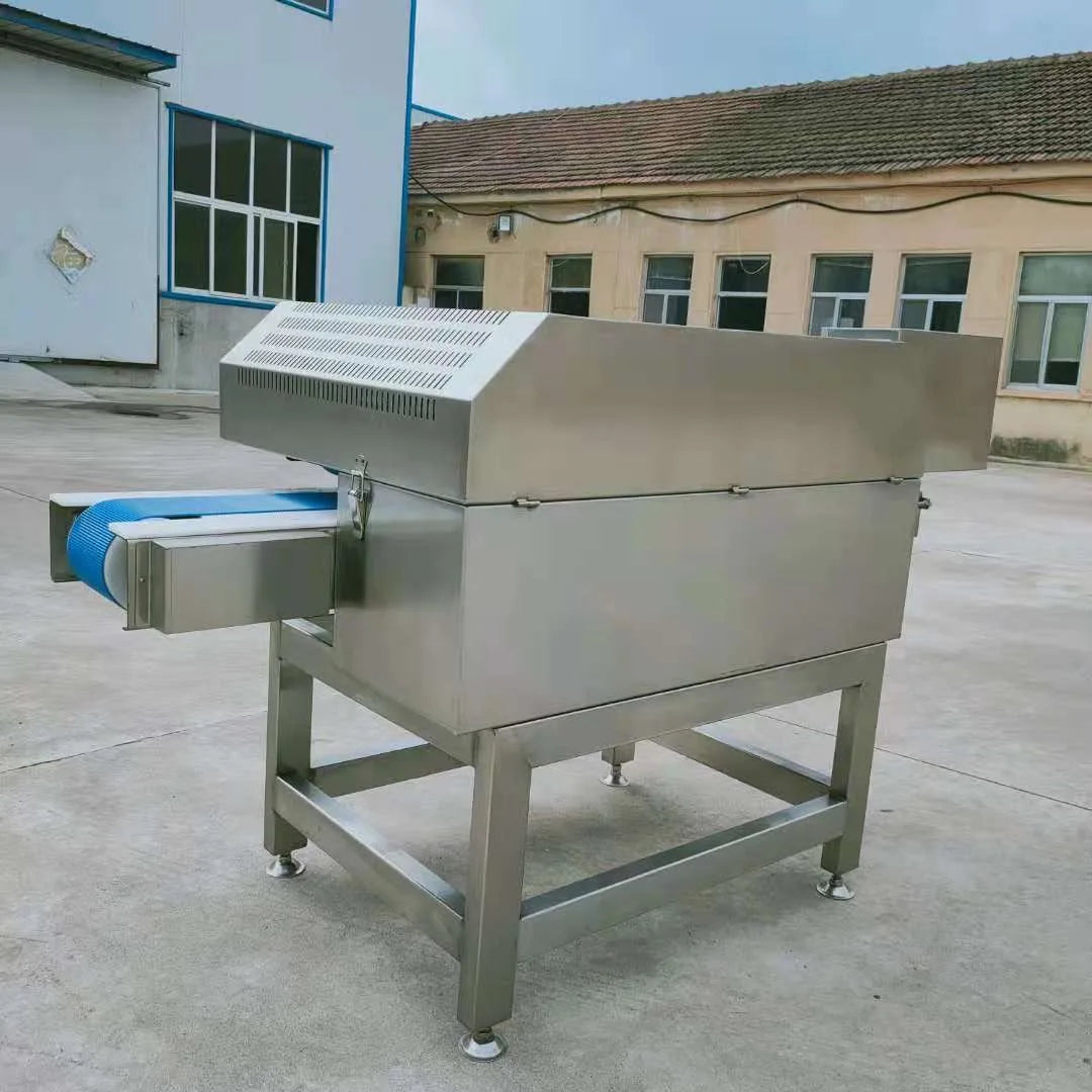 TEBAK Fresh Meat Conveyor Type Fresh Meat Slicer Food Chicken Breast Slicing Machine