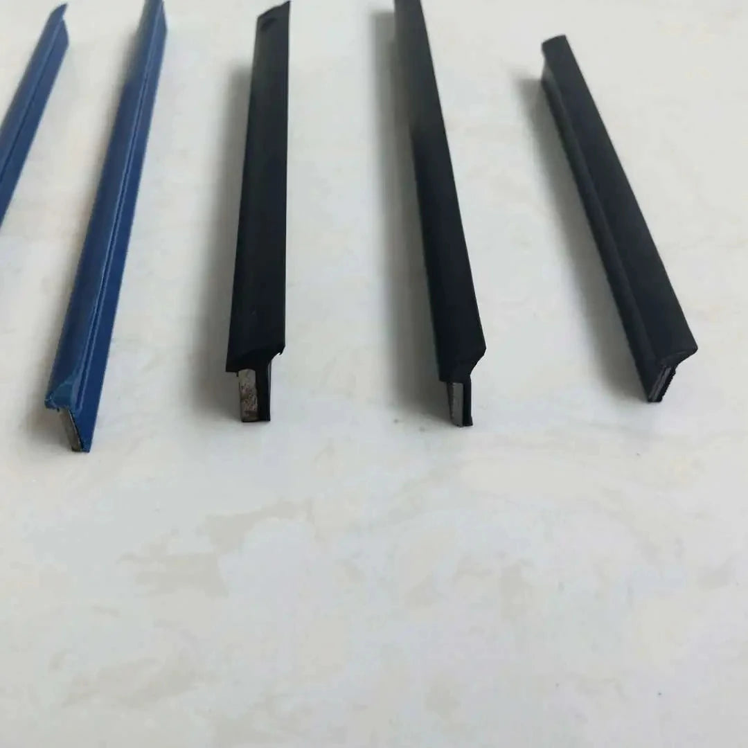 4.0x12/3.0x10x2.5mm Wiper 5.0x15 Wiper Black Color Rubber Wiper Lips for Steel Telescopic Cover and Scrapping Plate