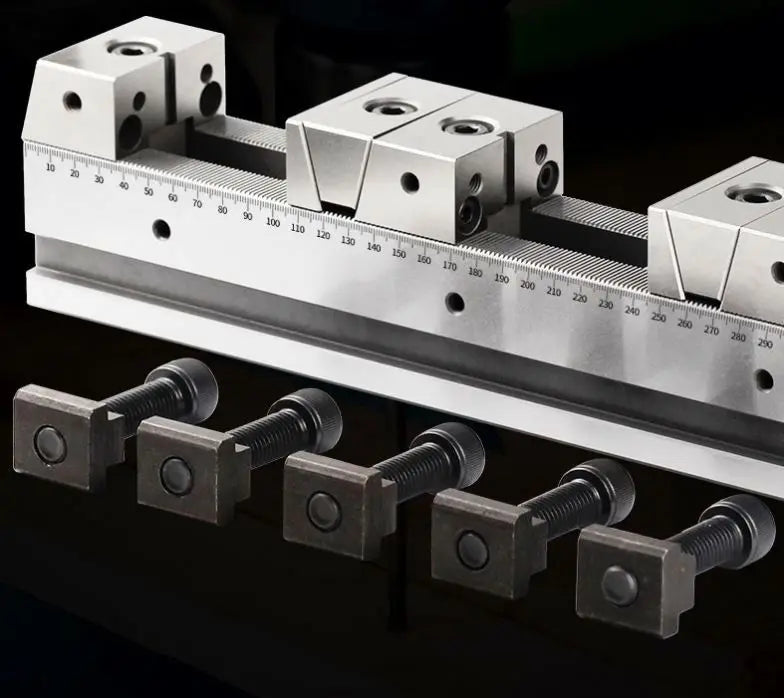 KSD50-500-4FD Cheap Precision Versatile Multi Clamping Adjustable Multiple Line up Vise Rail System for Cnc Machine