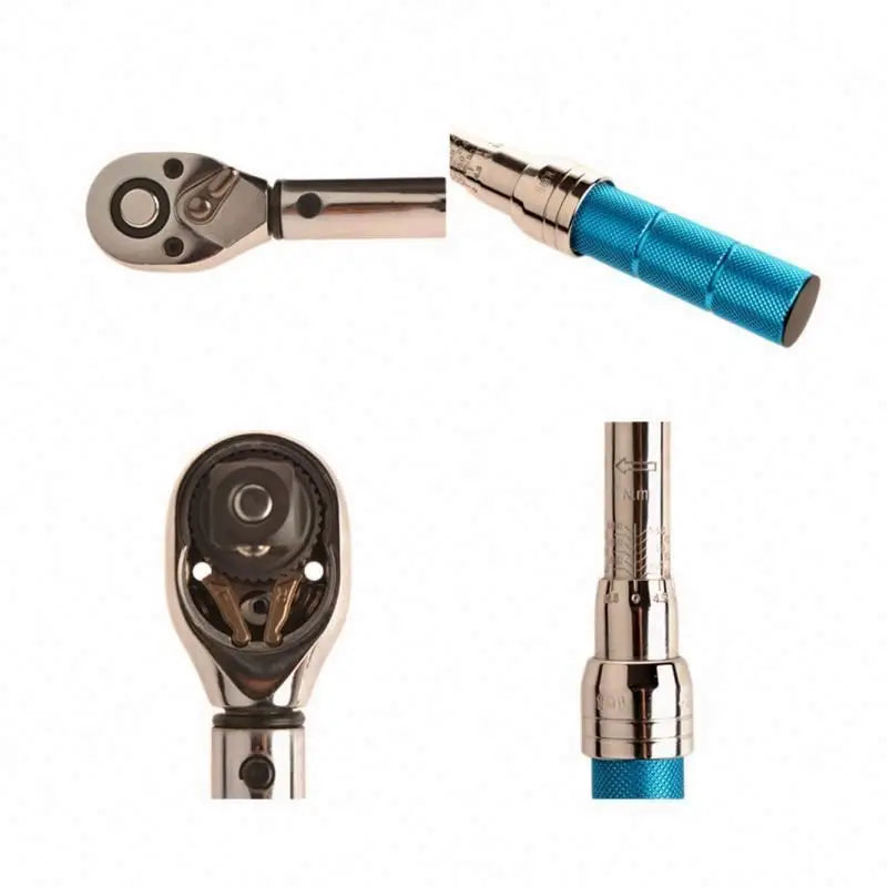 Tebak Cheap  Bicycle Torque Wrench Preset Adjustable Torque 1/4 2-24NM Ratchet Wrench Set Bicycle Repair Tool