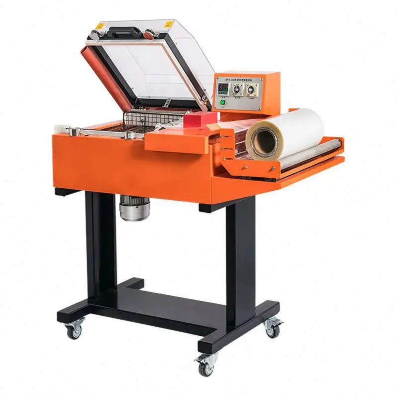 TEBAK 2 in 1 Sleeve Tunnel Case Tool Toiletries Strip Plastic Packaging Pof Film Seal Cutting Shrink Wrapping Machine