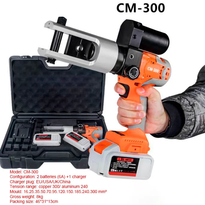 CM-300 Electric Crimping Tool for Cable Lugs Battery Crimper Hydraulic Crimping Tool