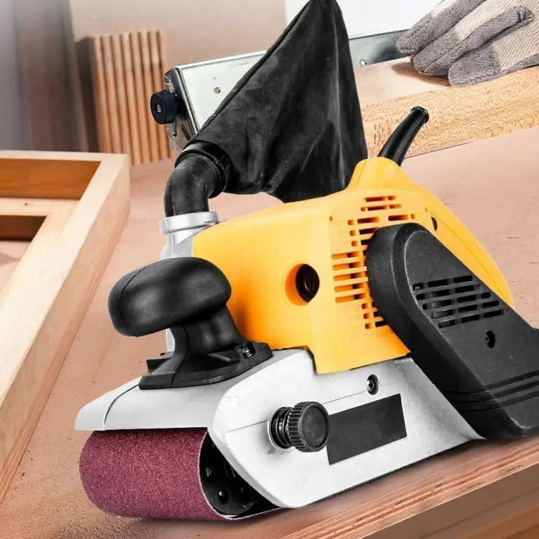 A TEBAK CX-26 Hot Sell Belt Sander 220V 2400W with Alumina Oxide Sanding Belt for Woodworking