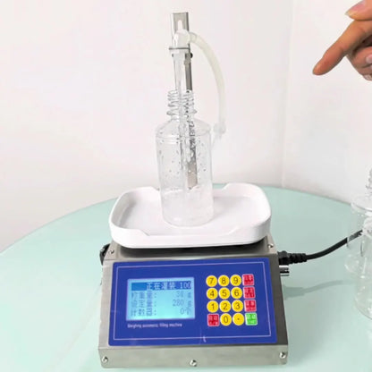 CSY-3200 Liquid Dispense Canned Sesame Paste Edible Oil Glue Viscous Volumetric Small Weighing Type Quantitative Filling Machine