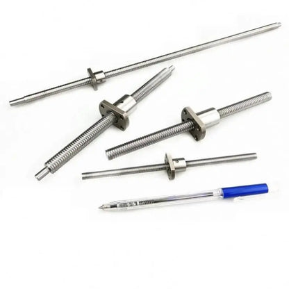 D-13 Linear Motion Mini Ball Screw 0601 0401 0801 Clearance Ball Screw 6mm Diameter Miniature Screw, C3 C5 C7