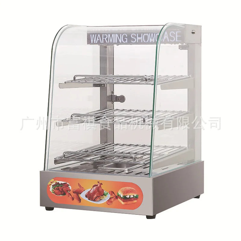 Hot Sale Hot Pot Food Warmer Display Showcase Commercial 3 Tier Food Warmer Display