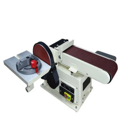 A 500W Vertical Small Desktop Polishing Abrasive Belt Machine Sand Belt Machinery for Woodworking