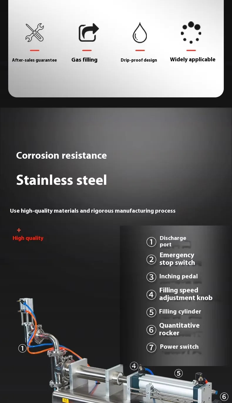 TEBAK Horizontal Soda Beverage Perfume Honey Bottles Bags Semi Automatic Cheap Plastic Glass Bottle Liquid Filling Machine