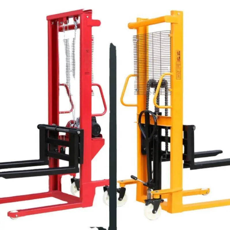 Fully Electric Stacker Provide Manual Hydraulic Forklift Trucks with Strong Bearing Capacity and Flexible Operation