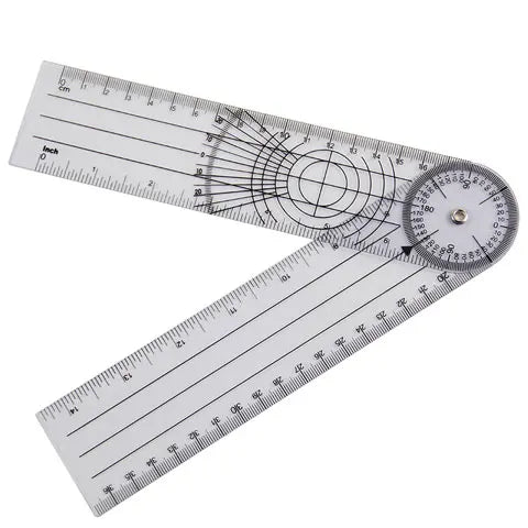 TEBAK 6 Inch Plastic Medical Ruler Goniometer Custom logo