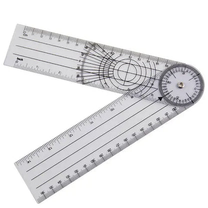 TEBAK 6 Inch Plastic Medical Ruler Goniometer Custom logo
