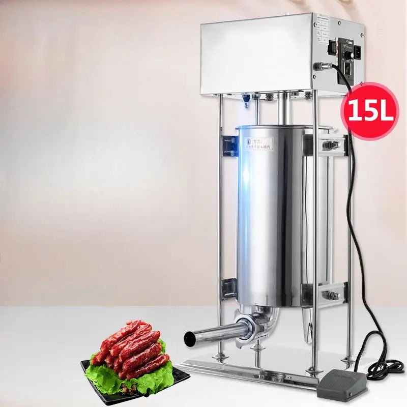TEBAK Automatic Electric Sausage Making Machine 10L 15L Large Capacity Sausage Filling Machinery Electric Sausage Stuffer