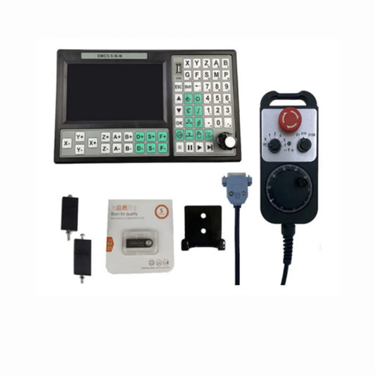 TEBAK SMC5-5-N-N CNC Offline Controller 5 Axis Group 500KHz Motion Control System 6 Axis Emergency Stop Handwheel