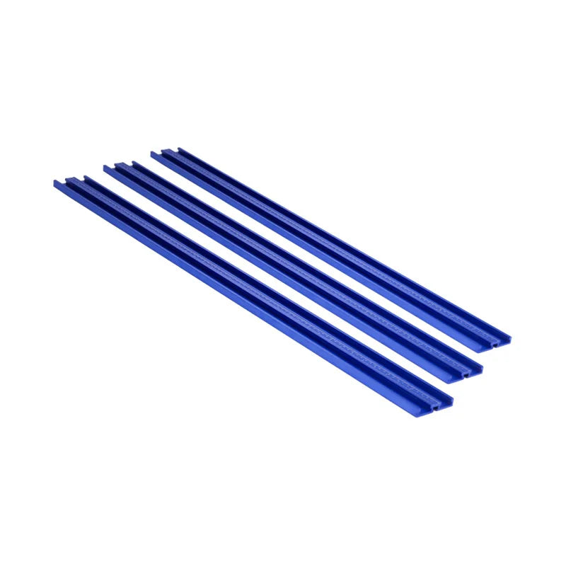 TEBAK W-06 Router Table 70mm Wide Blue Double Rail Aluminum T-track Woodworking Miter Jig Fixture Slot