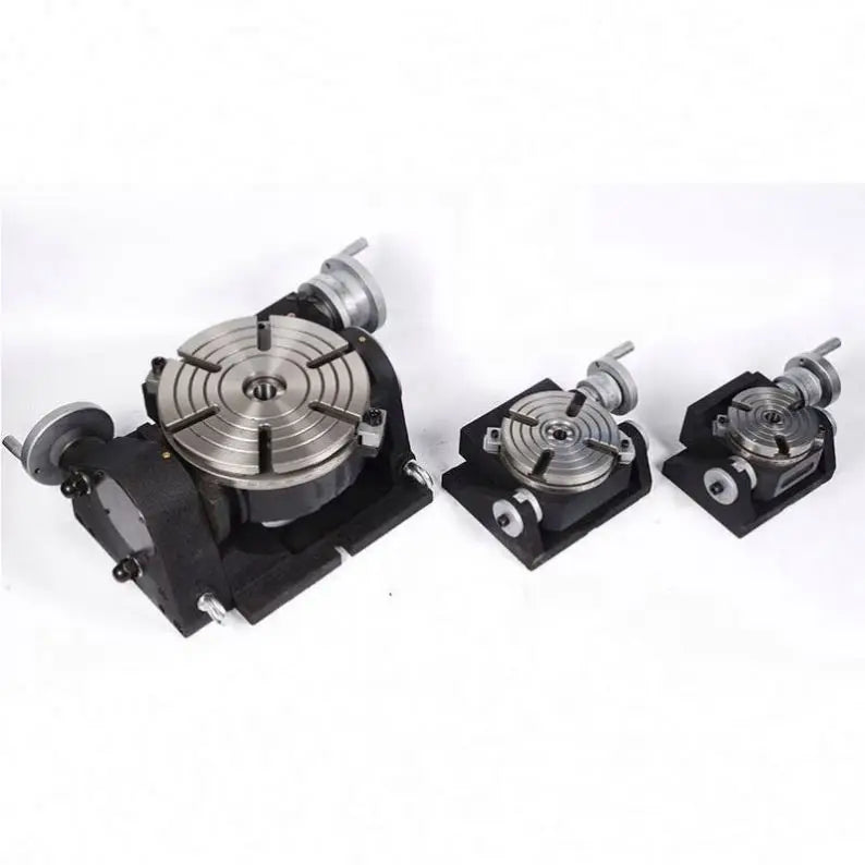Milling Drilling Boring Machine Tools Universal Tilting Rotary Table TSK320 Motor Alloy Steel Provided 18 Vacuum Table for Cnc