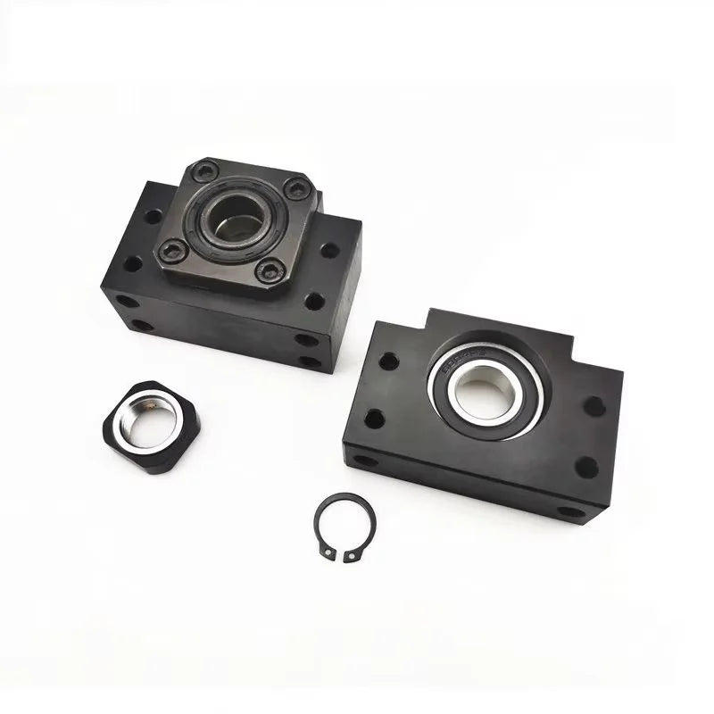 TEBAK D-02 FK10 FK12 FK15 FK20 FK25 Precision Ball Lead Screw Support Set Bearing Seat Lead Screw Bearing Lead Screw Fixing Seat