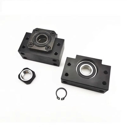 TEBAK D-02 FK10 FK12 FK15 FK20 FK25 Precision Ball Lead Screw Support Set Bearing Seat Lead Screw Bearing Lead Screw Fixing Seat