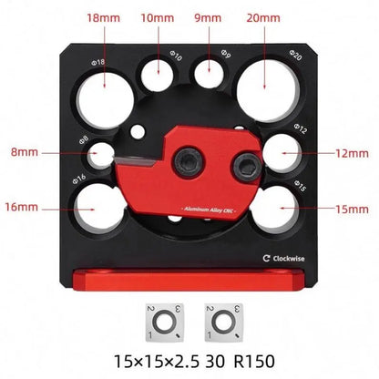 Carbide Inserts Dowel Maker Dowel Plate Wood Raw Materials Rods Wood Sticks Maker Dowel Round Bar Auxiliary Tool Metric 8 Holes