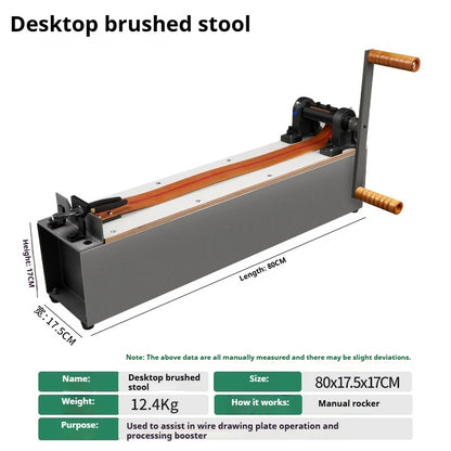 TEBAK Jewellery Tool Gold Silver Wire Drawing Machine Wire Pulling Forming Draw Bench Manual Hand Wire Drawing Bench Stand Board