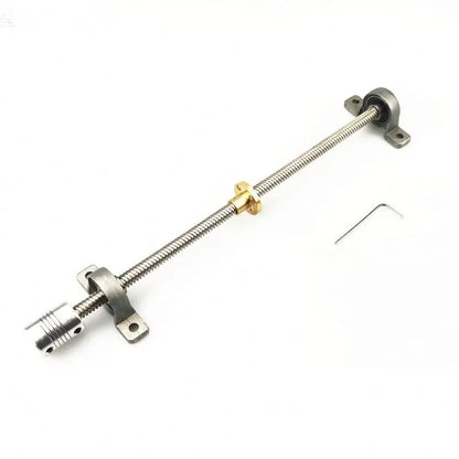 TEBAK D-09 CNC 3D Printer Parts 500mm 400 350 200 100 T8 8mm Lead Screw Lead Vertical Horizontal Kit KFL08 KP08 With Nut Bearing