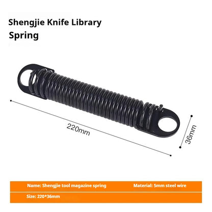 Knife Magazine Spring, Telescopic Tension Hook Pull Rod Spring Drilling Tapping Machine Tension Spring Machine Tool Accessories