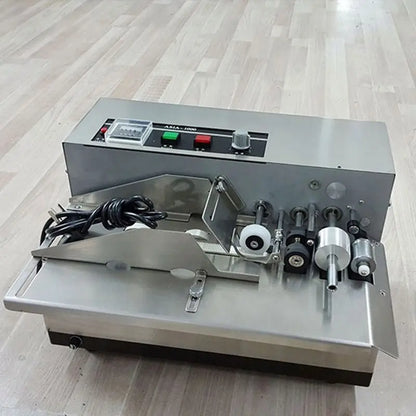 TEBAK Food Pouch CERTIFICATION Printing Expiry Date Batch Number Hot Ink Roll Coding Machine