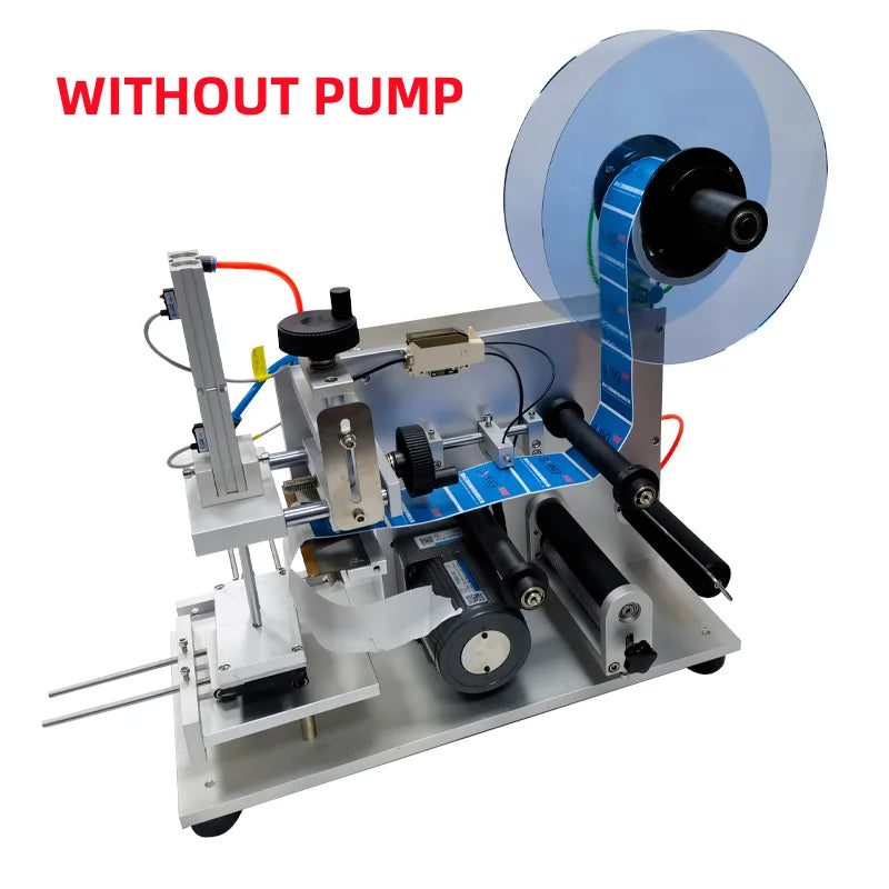 LT-60 Semi-Automatic Table-Top Electric Manual Labeling Machine for Flat Side Square Bottle Labeling Sticker Labeling Machine