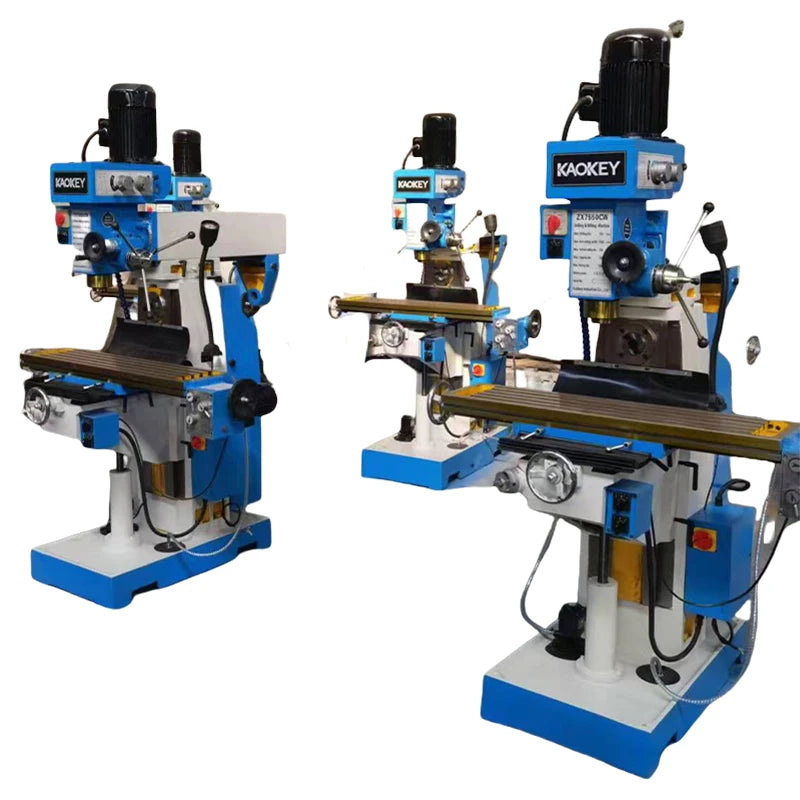 TEBAK High Precision ZX7550C ZX7550CW Vertical and Horizontal Milling Machine Manual Mills