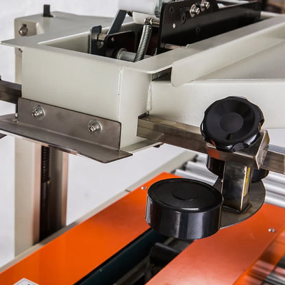 TEBAK Heavy Carton Express CE Automatic Conveyor Adhesive Side Belt Taping Sealing Packing Machine With Movable Caster