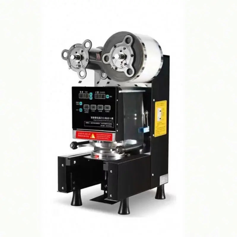 TEBAK High Speed PP/PE/PC Yogurt Easy to Operate Electric Bottles Bakery Fruit Juice Plastic Tabletop Cups Sealing Machine