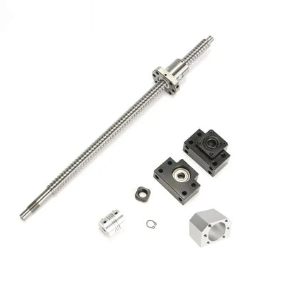 TEBAK  Ball Screw CNC Machine Parts Rotating Nut Ballscrews Supports Bearing Blocks D-04 SFU1204 SFU1605 Full Set Cnc Machine