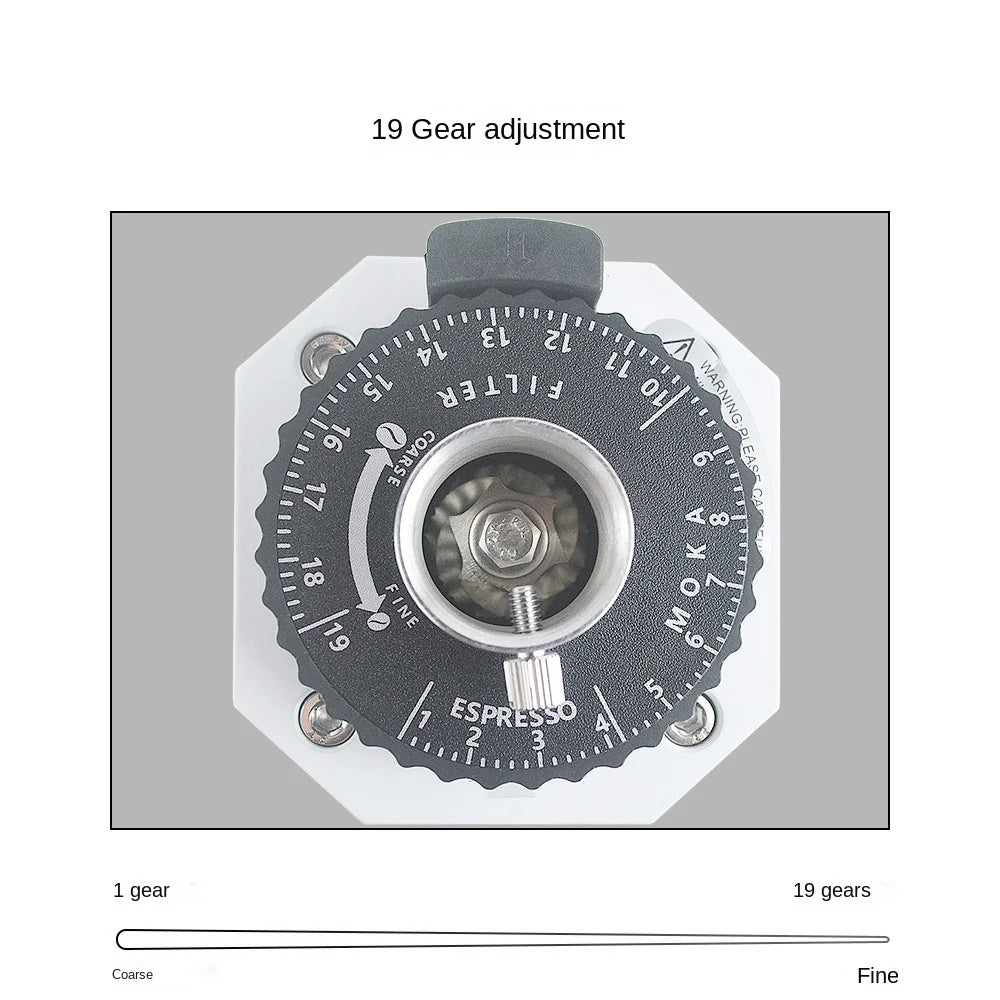 110V and 220V 40mm Titanium Conical Burr Coffee Grinder / Metal Coffee Grinder