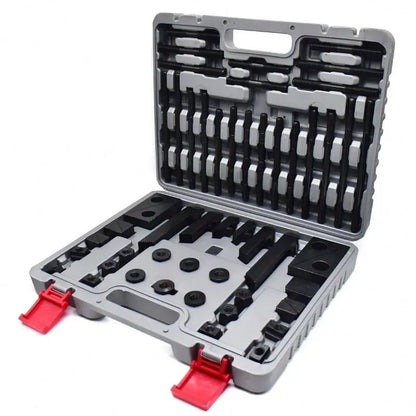 TEBAK Machine Tools 52/58pcs M12 Clamping Kit Set 14mm T Nuts CK12 Steel Clamping Kits Mounting Kits for Wood-working Machines