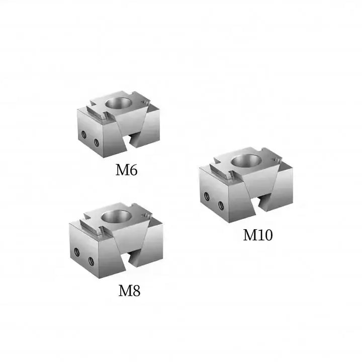 Smooth Jaws Precision M6 M8 M10 M12 M14 M16 OK Vise Wedge Clamping element MINI OK Vise Wedge Clamps Precision Modular Single