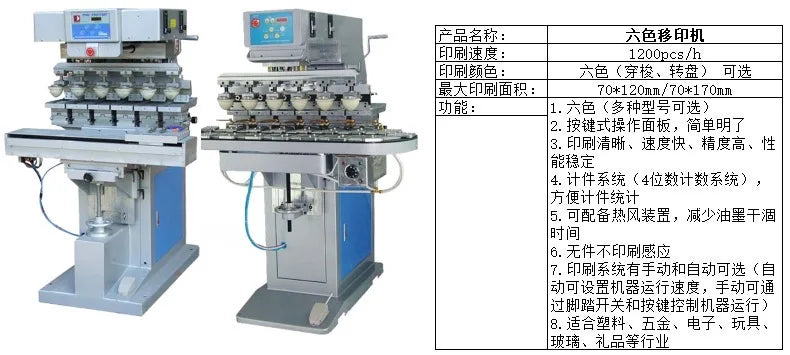 Medium Two-Color Shuttle Pad Printing Machine Leather Fabric Two-Color Pad Printing Plastic Shell Two-Color Pad Printing Machine